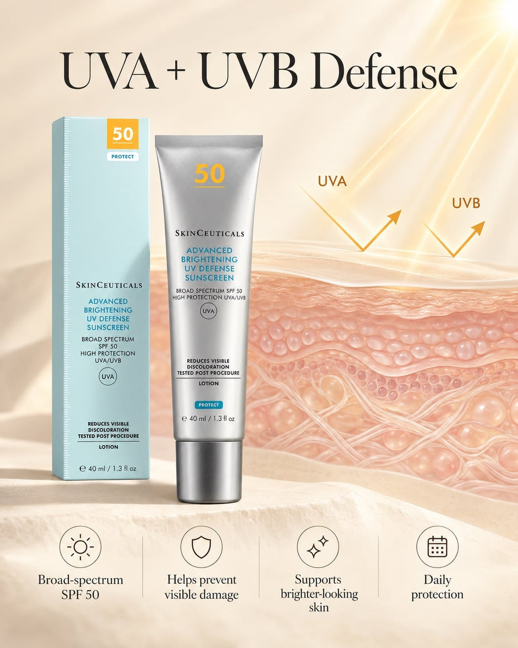 ADVANCED BRIGHTENING UV DEFENSE SPF50 40ml